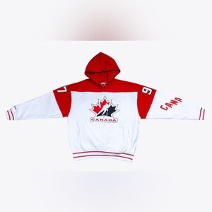 Connor McDavid Team Canada Hoodie Mitchell & Ness Name Number Fleece